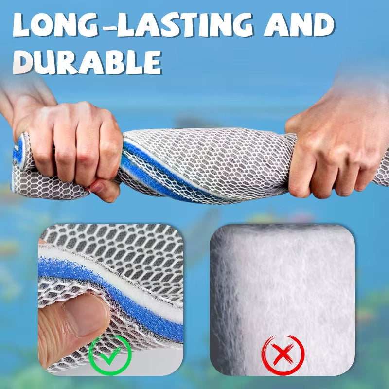 PureFlow 8D Ultra Filter Pad – The Ultimate 8-Layer Filtration for Crystal-Clear Aquariums & Ponds